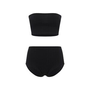 Alaïa Strapless Bandeau Top And High-Waisted Bottoms Set - NWT